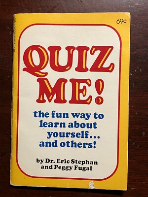 Quiz Me! Dr. Eric Stephan Peggy Fugal Dell Purse Book 1982 1980s Vtg PB Booklet