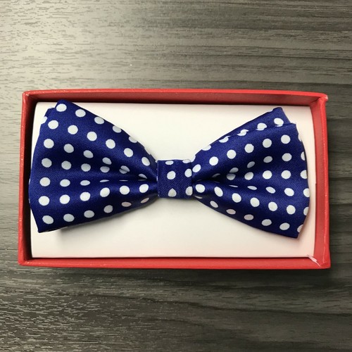 10+ Colors Clip on Polka Dot Tuxedo Bow-Tie Toddler Baby Kids Boys Girls 1x - Picture 11 of 21