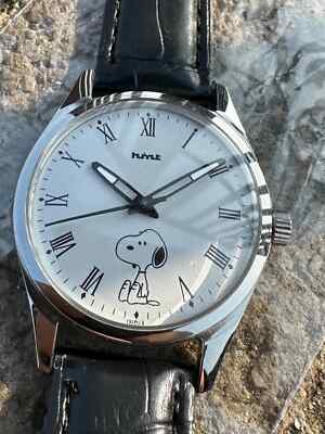 Used HMT Hand Crafted Dial Snoopy Dog 17 Jewels Hand Winding Men's