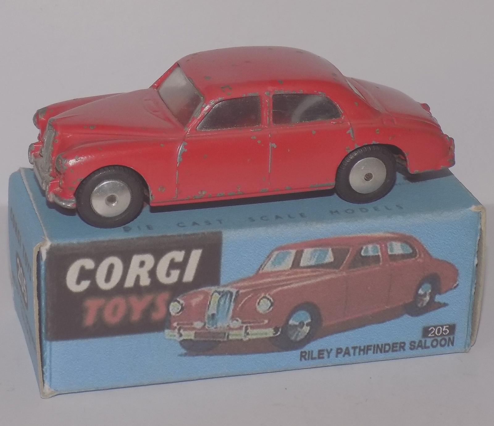 美品　オールドコーギートイズ Riley Pathfinder ミニカー CORGI TOYS RILEY PATHFINDER コーギー ミニカー パトカー