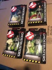 Mattel Ghostbusters Lot Of 4 Winston Peter Ray Egon New Wear Box Action Figures