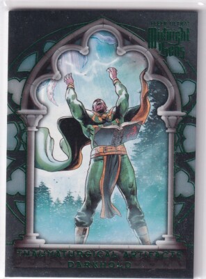 2022 Marvel Fleer Ultra Midnight Sons 1 Darkhold Thaumaturgical Artifacts Green
