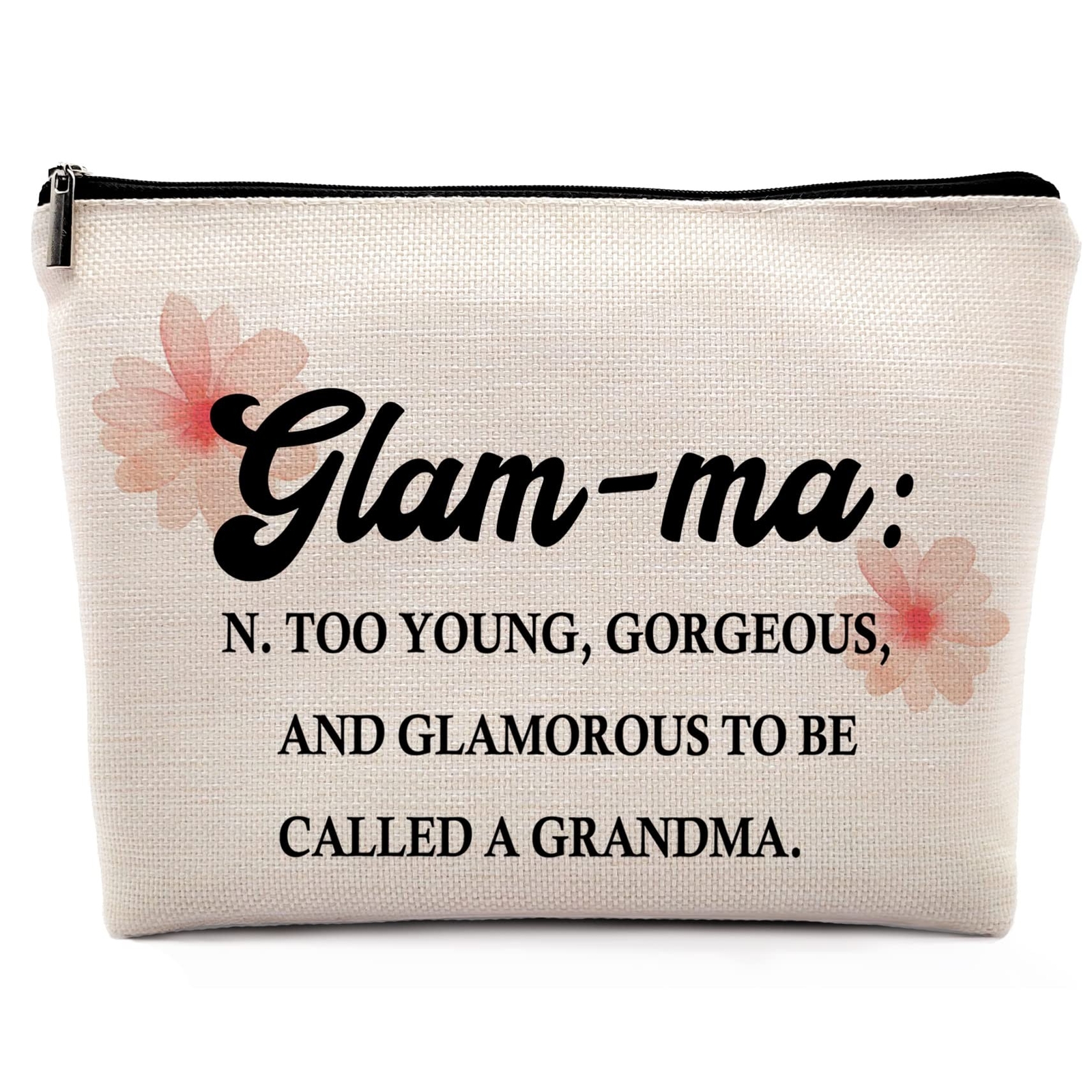 Glamma Definition Makeup Cosmetic Bag, Inspirational Grandma Makeup Travel Ba...