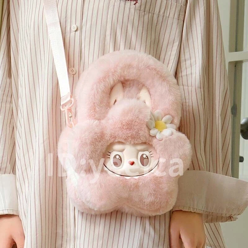 ぬいぐるみ Mokoko labubu pink MOKOKO THE MONSTERS PINK PLUSH FLOWER BAG LAND EXCLUSIVE | eBay