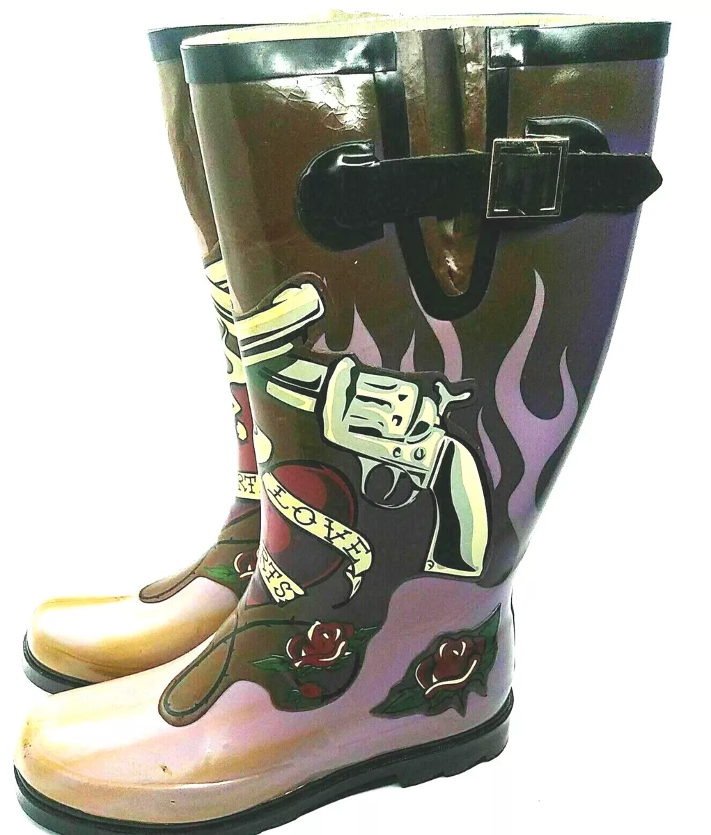 Fancy wellington shop boots