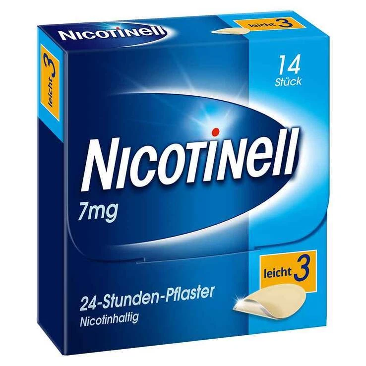 NICOTINELL 7 mg / 24-Stunden- Nikotinpflaster, Pflasterstärke Leicht (3) · 14 St