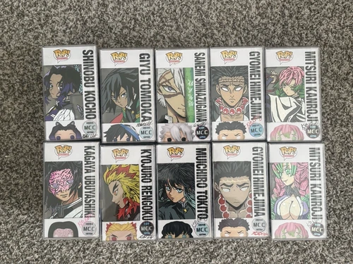 Demon Slayer Corps Hashira Funko Pop Lot w/ Box Art