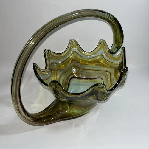 Vintage Murano Style Blown Glass Bowl