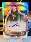 2025-26 Davis Fogle Bowman Chrome 1st Auto Refractor /499 #CPA-DF Gonzaga