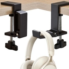 JAKO Headphone Stand for Desk, Aluminum Alloy Foldable Holder Black