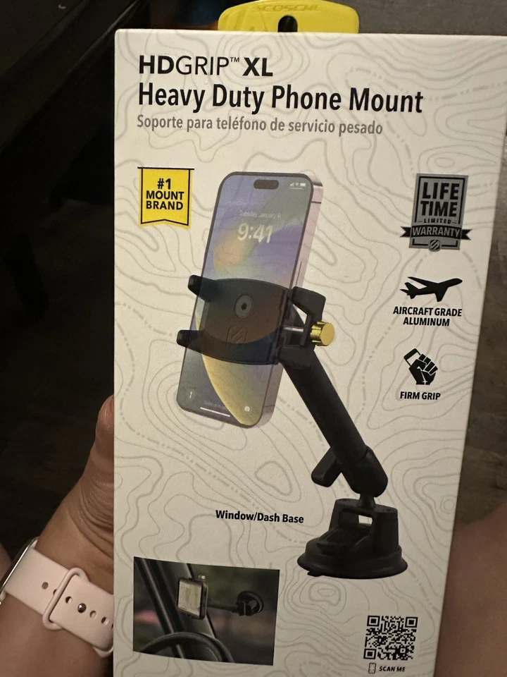 Heavy Duty Phone Holder Mount for Truck and Car Dashboard Windshield - Image 2 of 4