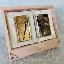 Zippo Lighter 24 Rare Lupin III Pair Lupin & Fujiko Unused Accessories included