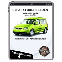 VW Caddy 2K 2003-2010 Kardanwelle Achsantrieb Hinten Reparaturleitfaden Ebook