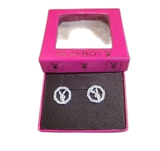 Novos Brincos Playboy Coelho Strass Caixa Oficial Licenciado Y2K - Imagem 3 de 4