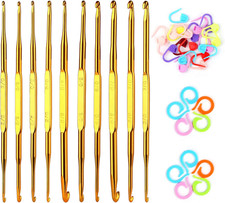 40 Pcs Double End Crochet Hook  Stitch Marker Set for DIY Knitting New