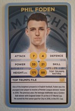 PHIL FODEN 2018 Manchester City Rookie Soccer Card. rookie card picture