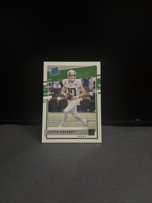 2020 Chronicles Draft Picks Justin Herbert Donruss Rated Rookie RC #4 Ducks