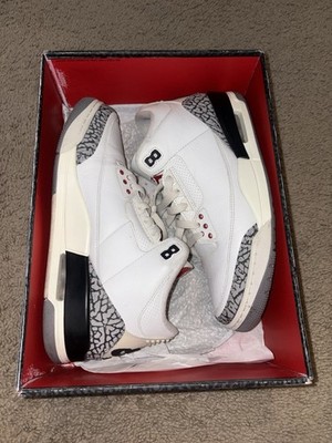9M CLEAN Jordan 3 Retro White Cement Reimagined