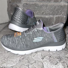 2024 Skechers Summits Dazzling Haze Slip-Ins Bungee Lace Sneaker Shoes 11 Women