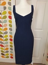 Vesper Women's Ladies Dress Size 12 Blue Navy Sleeveless Sweathart New with Tags