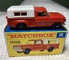 Matchbox/Lesney #6D FORD PICKUP TRUCK, w/Type F Box, in Mint condition!