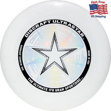 Discraft 175g White UltraStar Sport Disc - Official Ultimate Frisbee