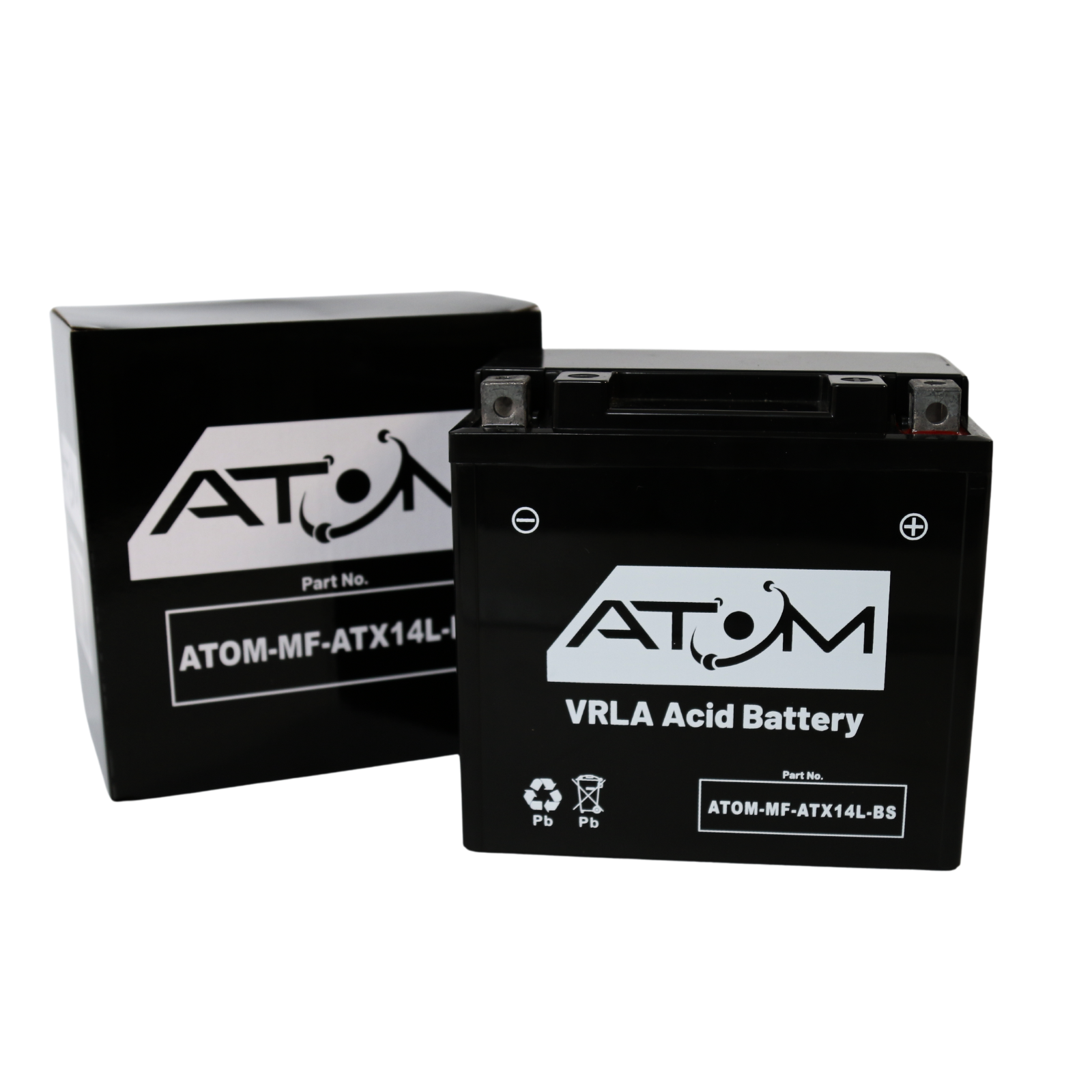 YTX14L-BS Atom AGM Battery 14Ah 285CCA HarleyDavidson XL 1200X Forty-Eight 10-13