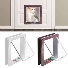 Cat Dog Door 4 Way XL Size Door Flex Flap Small Pet Free Access Universal