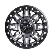 Tusk 4137 Teton Beadlock Wheel 14x10 5.0 5.0 Gun Metalblack For Utv