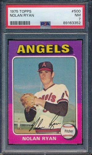 1975 Topps 500 Nolan Ryan PSA 7 NM Near Mint