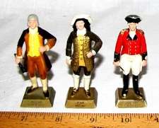 Famous Canadians Lipton Tea premium hard plastic painted figures x 3