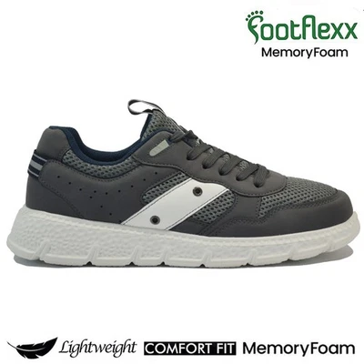 MENS MEMORY FOAM WIDE FIT WALKING RUNNING SPORTS GYM CASUAL TRAINERS SHOES SIZE - Image 1 of 4