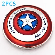 2pcs Commemorative Collection Challenge Coin Pentagram Shield Captain America