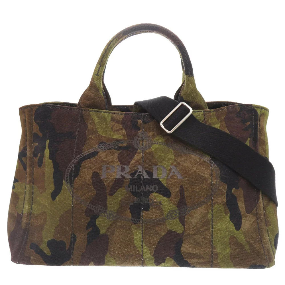 Prada Authentic 2Way Camouflage Pattern Canapa To… - image 1