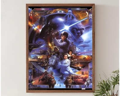 Star Wars Classic Sci Fi Movie Characters Collage Poster