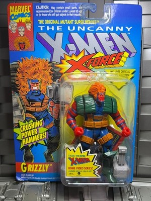 Marvel Comics X-men X-Force Grizzly Crushing Power Hammers Toy Biz Action Figure