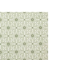 20 Kleine Cocktailservietten Le Brienne Olive BlüTenmuster BordüRe Oliv 25X25Cm