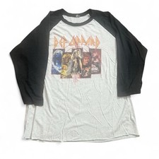 Def Leppard Baseball T-Shirt Summer Tour 2016 Rock Skate