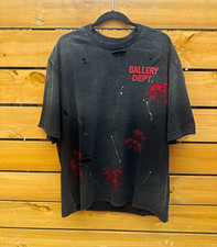 Gallery Dept. Men's M Black Crew Neck Short Sleeve Graphic Logo T-Shirt NWT