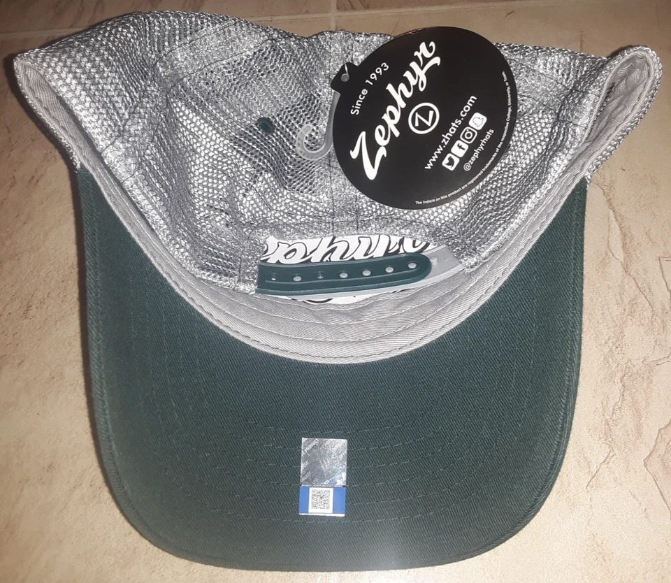 MICHIGAN STATE SPARTANS SNAPBACK HAT ZEPHYR MEN TRUCKER USA S M L XL XXL NWT - Image 4 of 4