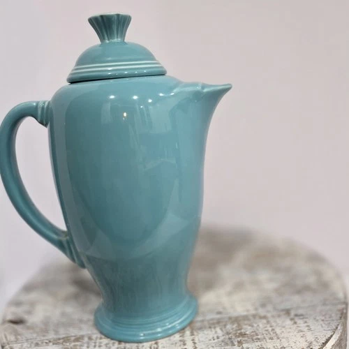 Rare Vintage Fiestaware HLW Juniper 4 Cup Coffee Pot Disc. Piece An Color 1999