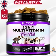 Oimmal 15 in 1 Multivitamin Dog Chews Treats Hip Joint Skin Coat Multi Vitamin