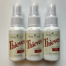 Pack of 3 Young Living Thieves Spray 1 fl oz Brand New Sealed Unopened Fast Ship
