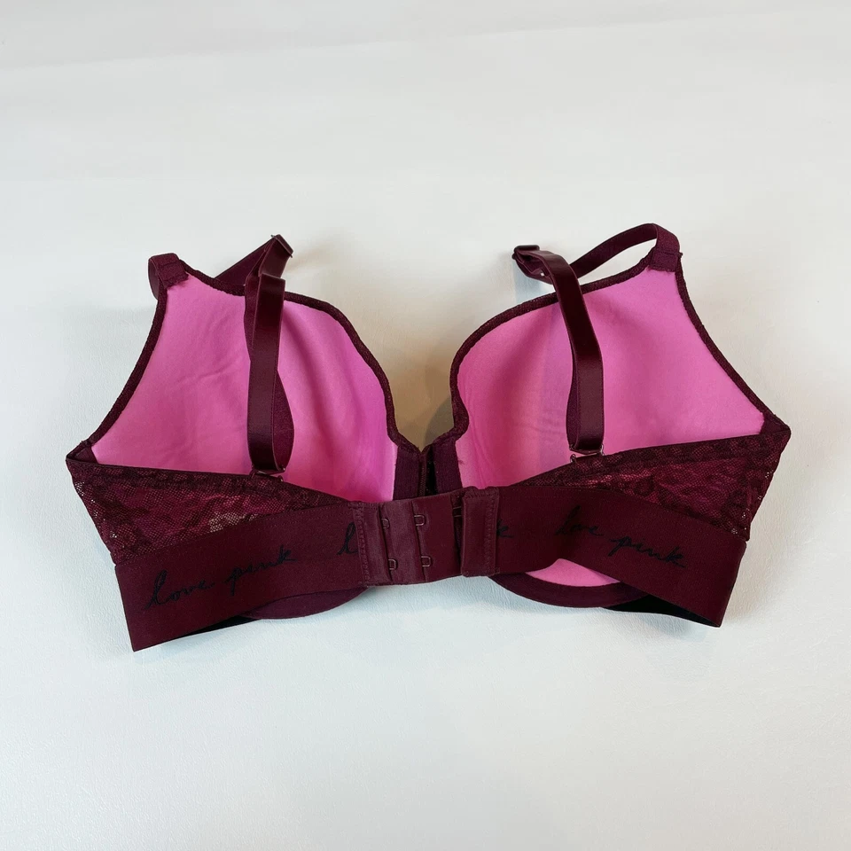 NUEVO SIN ETIQUETAS Victoria's Secret ROSA 32DD Sujetador Wear Everywhere Camiseta Ligeramente Forrada Foto 2 de 4