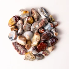 1/4 lb Small Tumbled Crazy Lace Agate Gemstone Crystals Bulk Gems Jewelry Making