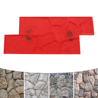 Manual Stackable Concrete Mold Cement Texture Mold Concrete Texture Mat New