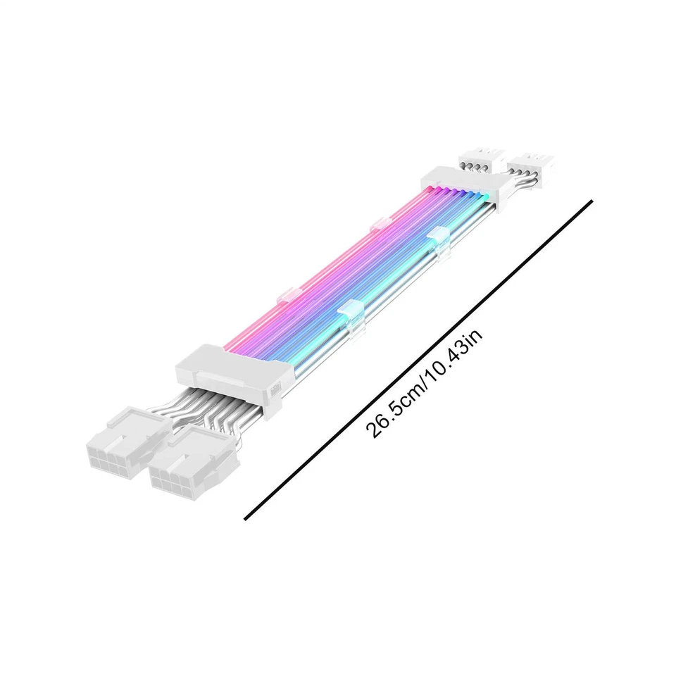 ATX RGB Line Power-Verlängerungskabel. 16/24-poliges PC-internes ARGB-Verlänge - Bild 4 von 4