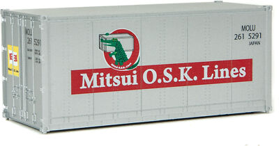 NEW Walthers 20 Smooth-Side Container Mitsui OSK Lines HO Scale FREE US SHIP