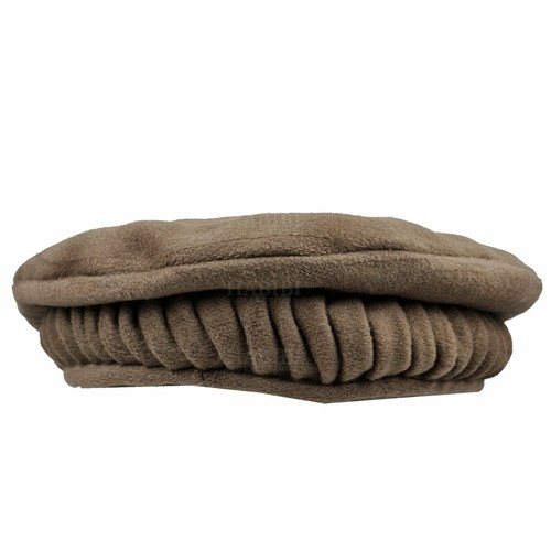 Men's Afghani Wool Skull Cap Beige Hat 