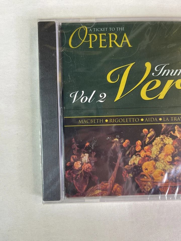 CD de música clásica Immortal Verdi Vol.2 Macbeth Rigoletto Aida Opera NUEVO sellado Foto 2 de 4